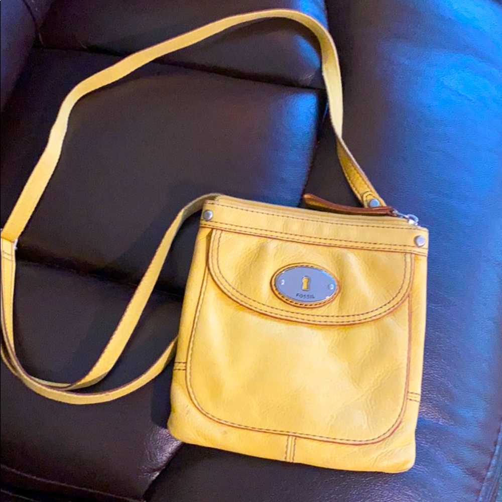 FOSSIL leather cross body